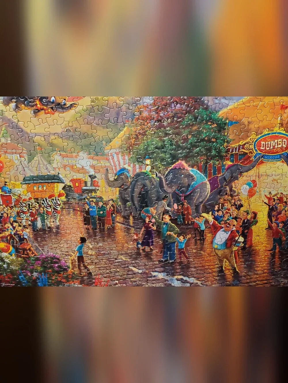 Disney Thomas Kinkade 8 Jigsaw Puzzle Set - Multi Color 500 Pieces Each